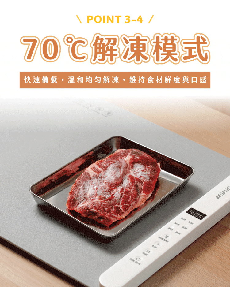 【SANSUI山水】暖島君多功能恆溫暖菜板(SWZ-EX01)