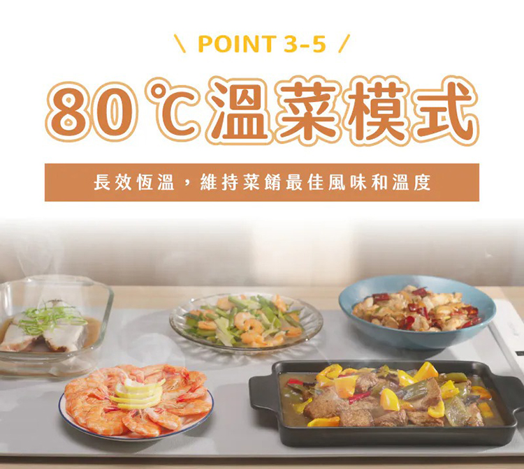 【SANSUI山水】暖島君多功能恆溫暖菜板(SWZ-EX01)