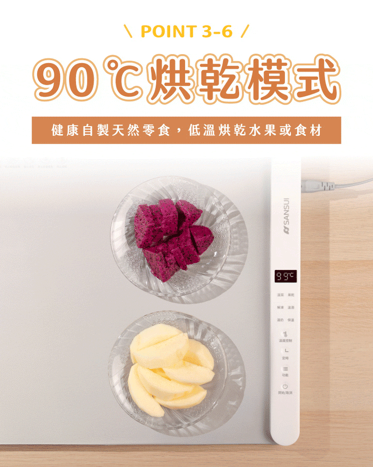 【SANSUI山水】暖島君多功能恆溫暖菜板(SWZ-EX01)