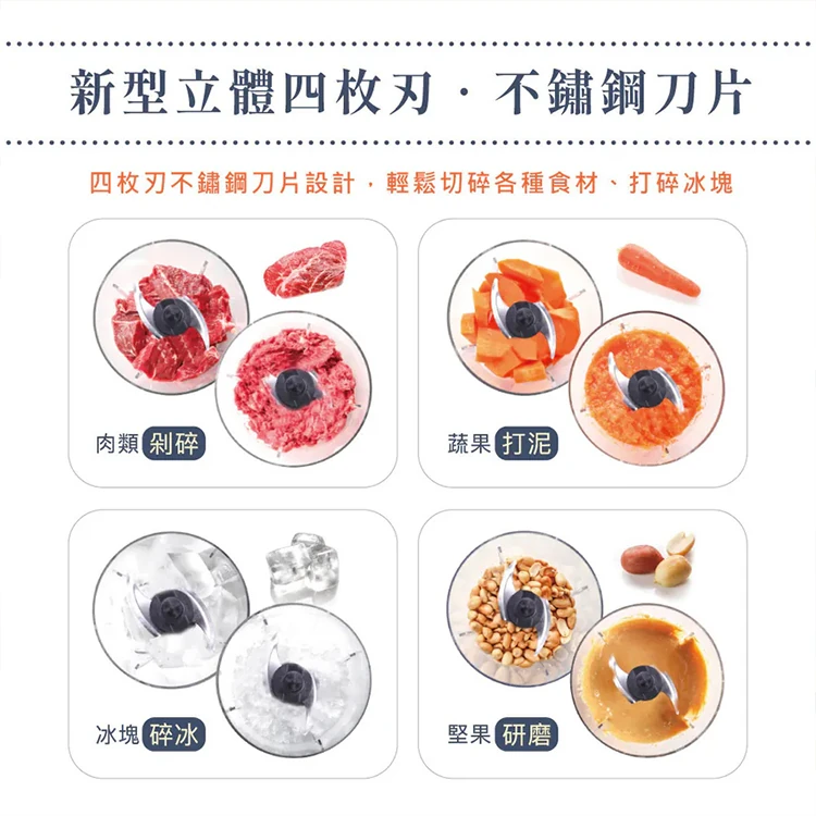 【KINYO】多功能電動食物調理機 (JC-023),GF2183,【KINYO】多功能電動食物調理機(JC-023),全館商品,品牌分類,新品上市