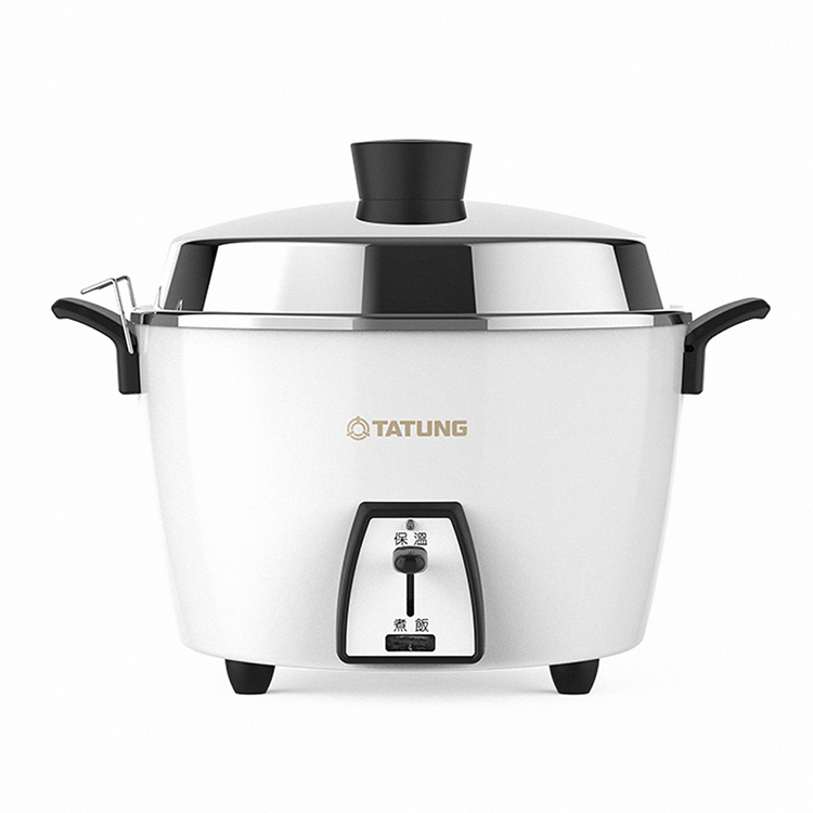 【大同】6人份不鏽鋼配件電鍋 -經典白(TAC-06L-MCW)