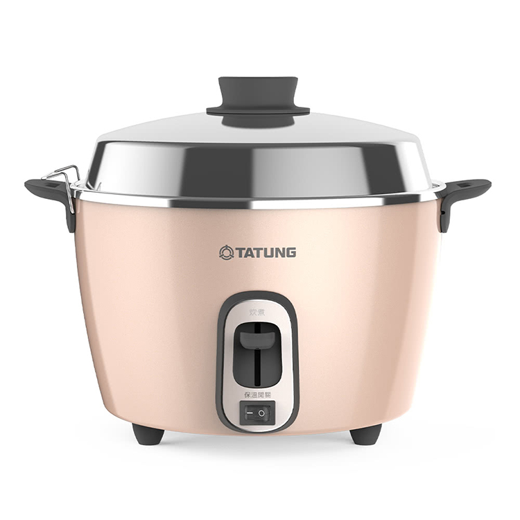 【大同】6人份不鏽鋼配件電鍋 -奶霜粉(TAC-06R-MBI)