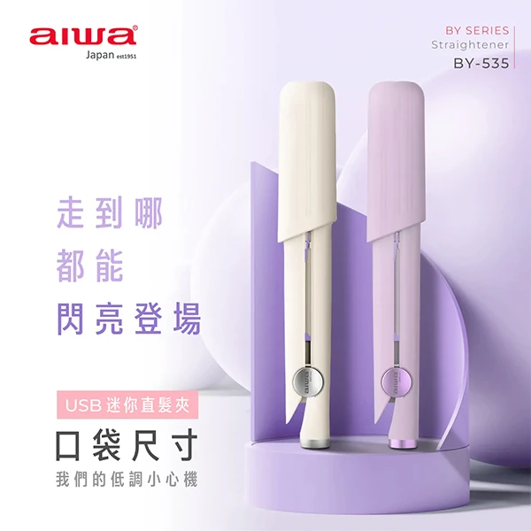 【AIWA 愛華】USB直髮夾 (BY-535)