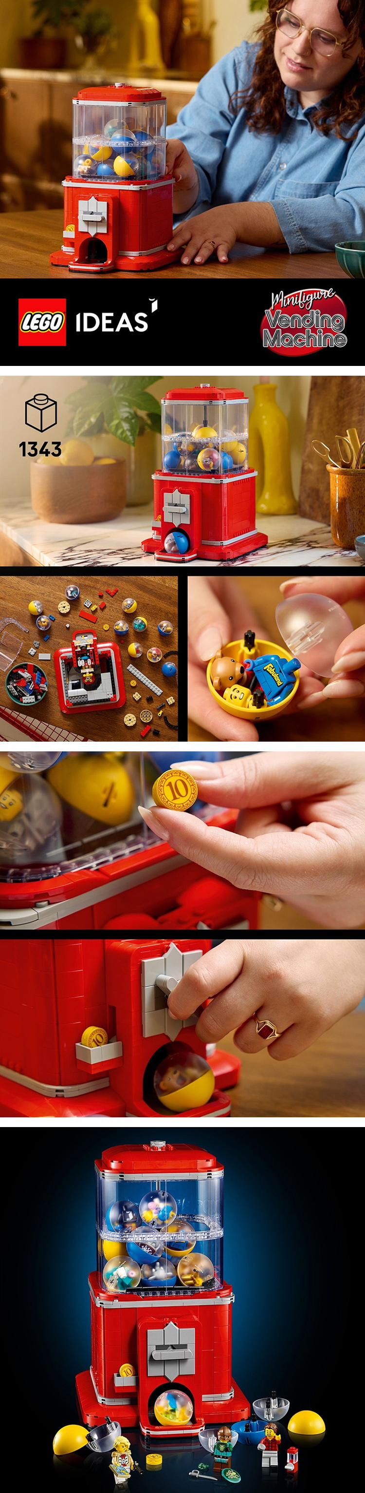 LEGO 樂高 Ideas 21358 人偶扭蛋機(居家擺設 交換禮物 玩具 積木),GF2324,LEGO樂高Ideas21358人偶扭蛋機(居家擺設交換禮物玩具積木),全館商品,生活用品,授權卡通