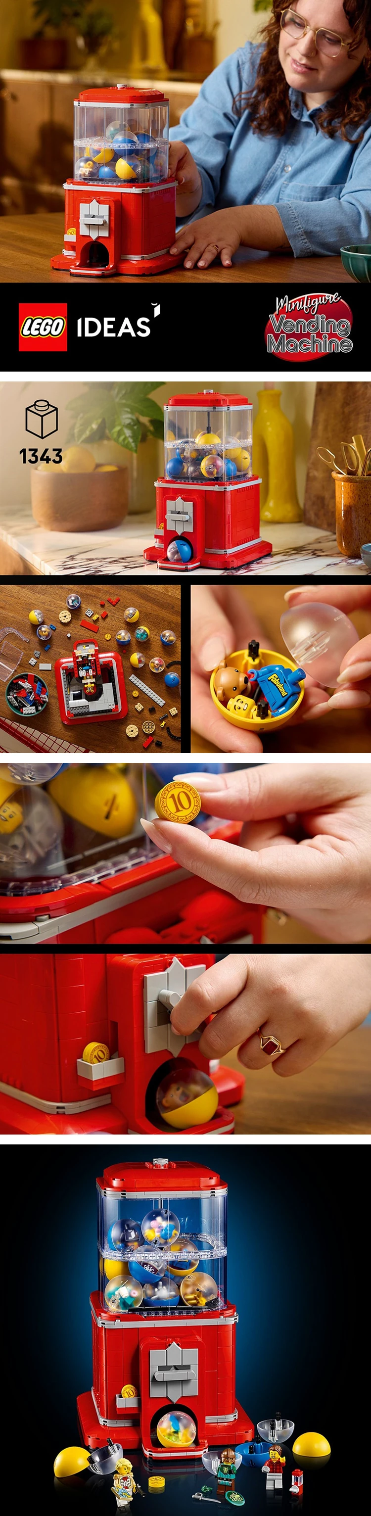 【LEGO 樂高】 Ideas 21358 人偶扭蛋機(居家擺設 交換禮物 玩具 積木),GF2324,【LEGO樂高】Ideas21358人偶扭蛋機(居家擺設交換禮物玩具積木),全館商品,生活用品,授權卡通