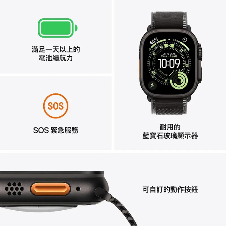 【Apple】Watch Ultra 3 GPS + LTE 49mm (原色鈦金錶殼/錨藍色海洋錶帶),GF2326,【Apple】WatchUltra3GPS+LTE49mm(原色鈦金錶殼/錨藍色海洋錶帶),品牌分類,新品上市,3C品牌