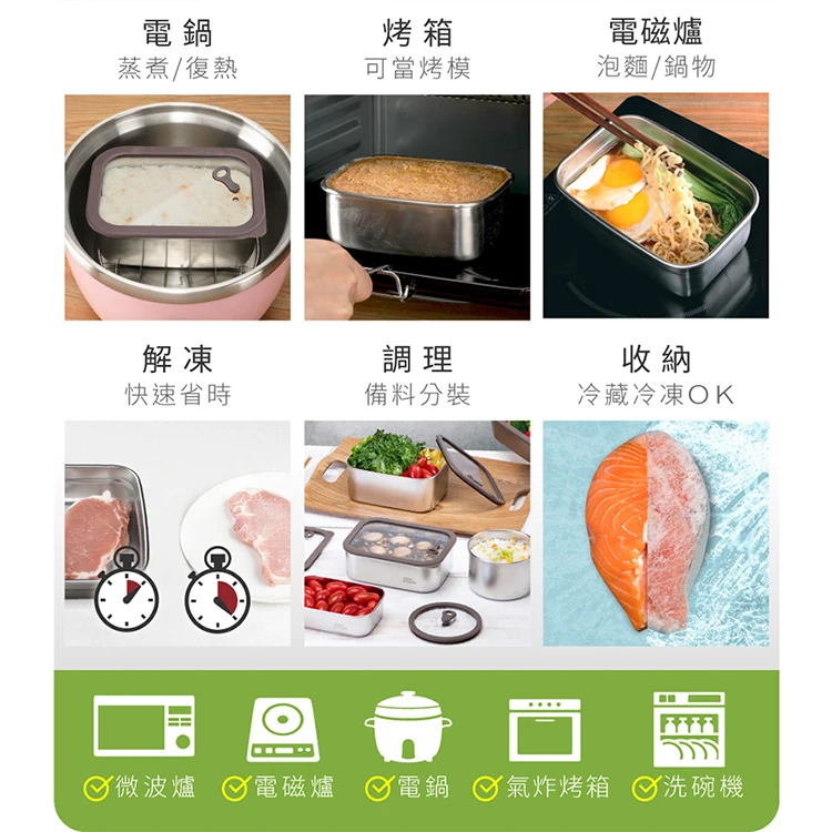 【鍋寶】可微波304不鏽鋼保鮮盒4件組-900ml(BVSC-340900X4),GF2342,【鍋寶】可微波304不鏽鋼保鮮盒4件組-900ml(BVSC-340900X4),GF2342Y007AC7