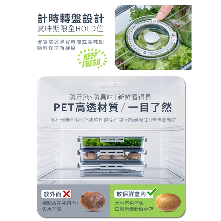 【鍋寶】儲物計時保鮮盒1800ml(BVT-1801),GF2343,【鍋寶】儲物計時保鮮盒1800ml(BVT-1801),GF2343Y007AC7