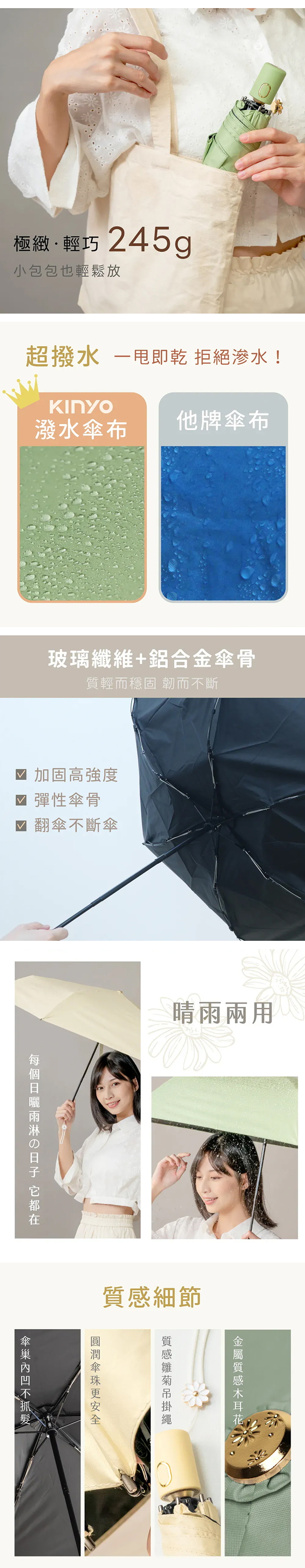 【KINYO】19吋三折小雛菊自動傘 (KU-9675),GF2373,【KINYO】19吋三折小雛菊自動傘(KU-9675),全館商品,生活用品,品牌分類