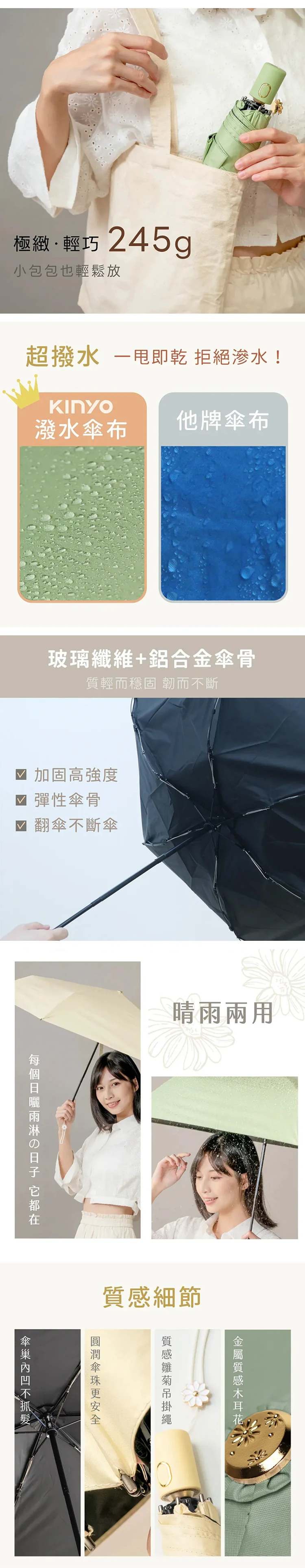 【KINYO】19吋三折小雛菊自動傘 (KU-9675),GF2373,【KINYO】19吋三折小雛菊自動傘(KU-9675),全館商品,生活用品,品牌分類