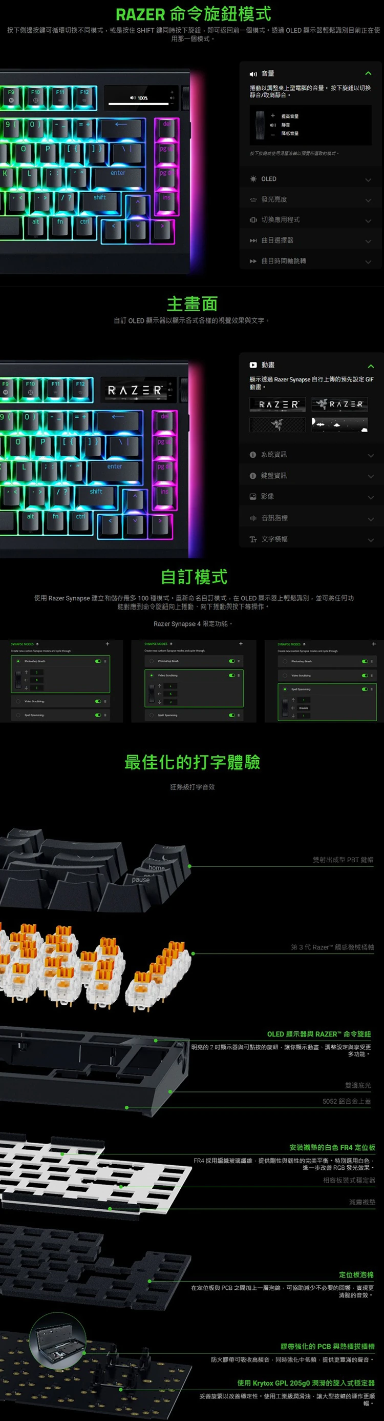【Razer 雷蛇】BlackWidow V4 75% PRO 黑寡婦 橘軸,GF2387,【Razer雷蛇】BlackWidowV475%PRO黑寡婦橘軸,全館商品,品牌分類,新品上市