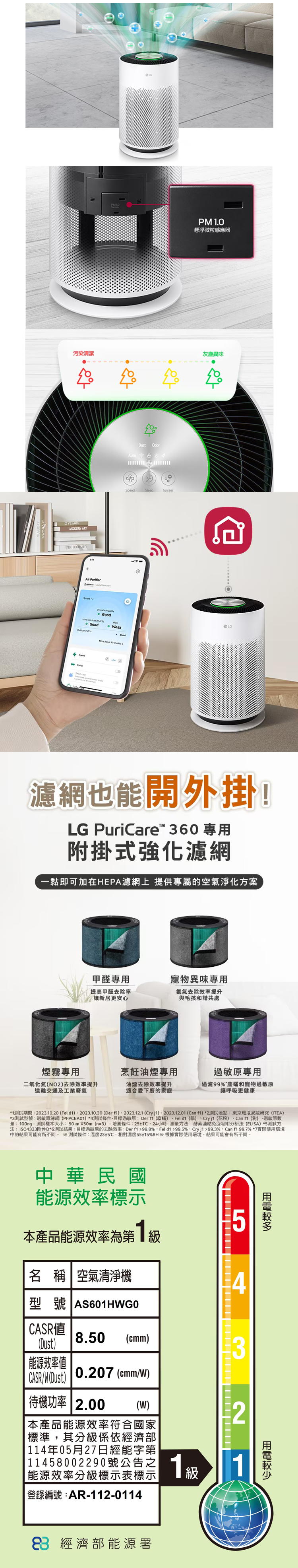 【LG】 PuriCare™ 超淨化大白空氣清淨機 (AS601HWG0),GF2421,【LG】PuriCare™超淨化大白空氣清淨機(AS601HWG0),全館商品,品牌分類,新品上市
