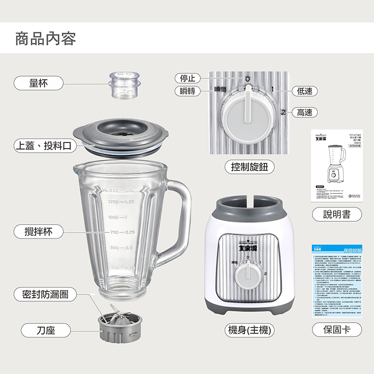 【大家源】1.5L 碎冰果汁機(TCY-671802),GF2432,【大家源】1.5L碎冰果汁機(TCY-671802),全館商品,品牌分類,新品上市
