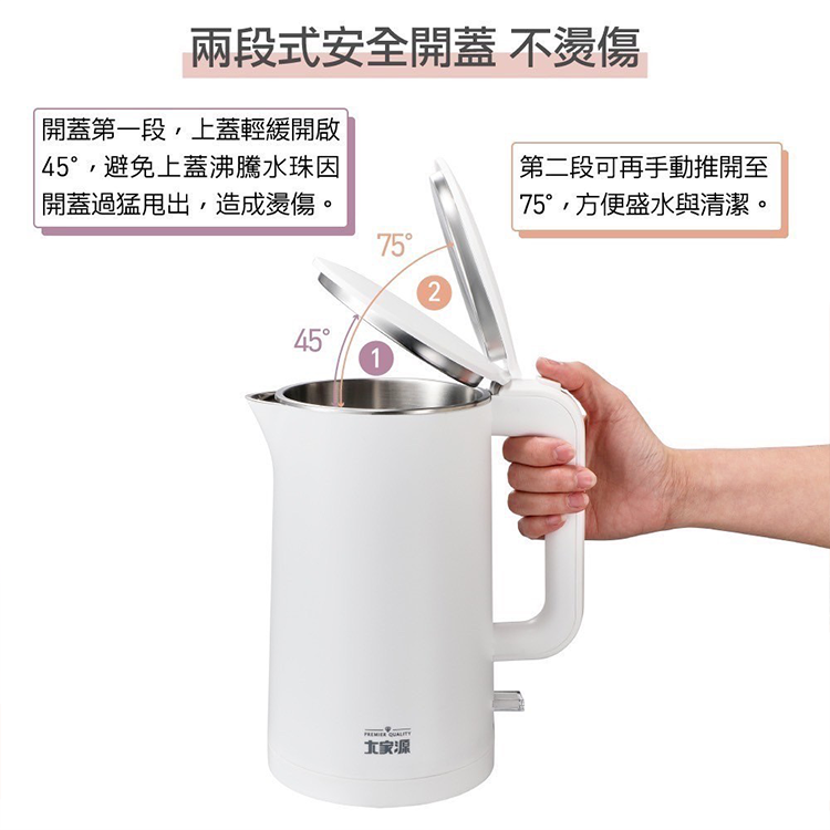【大家源】雙層防燙快煮壺 (TCY-261807),GF2438,【大家源】雙層防燙快煮壺(TCY-261807),全館商品,品牌分類,新品上市