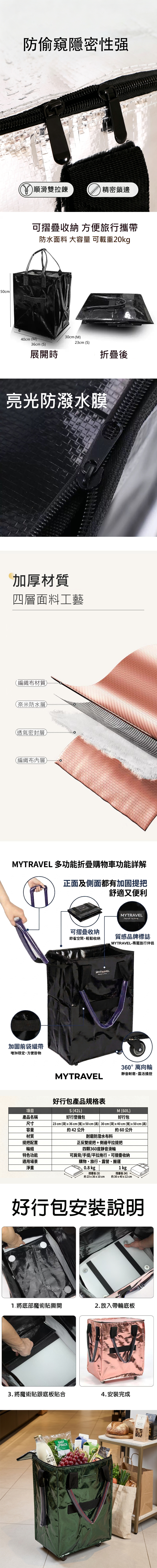 【邁美嘉】MyTravel 好行包22吋 M號 (60L),GF2446,【邁美嘉】MyTravel好行包22吋M號(60L),全館商品,生活用品,新品上市