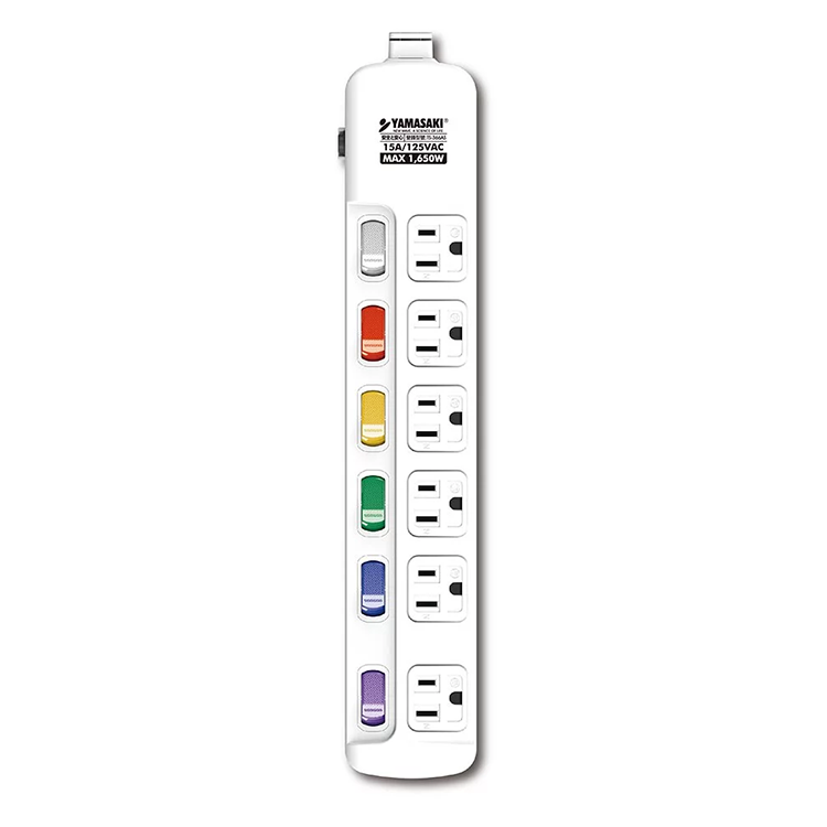 【山崎家電】防突波過載防護3孔延長線(9尺/2.7M) (TS-366AS-9)