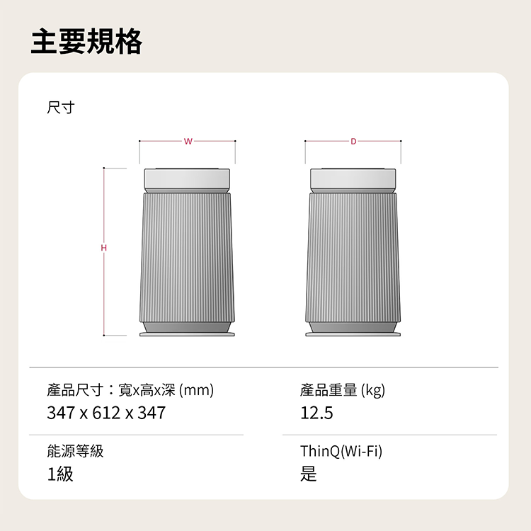 【LG】PuriCare™ 360°空氣清淨機 - 寵物功能增加版二代/建議適用19坪(單層) (AS651DBY0),GF2495,【LG】PuriCare™360°空氣清淨機-寵物功能增加版二代/建議適用19坪(單層)(AS651DBY0),全館商品,品牌分類,新品上市