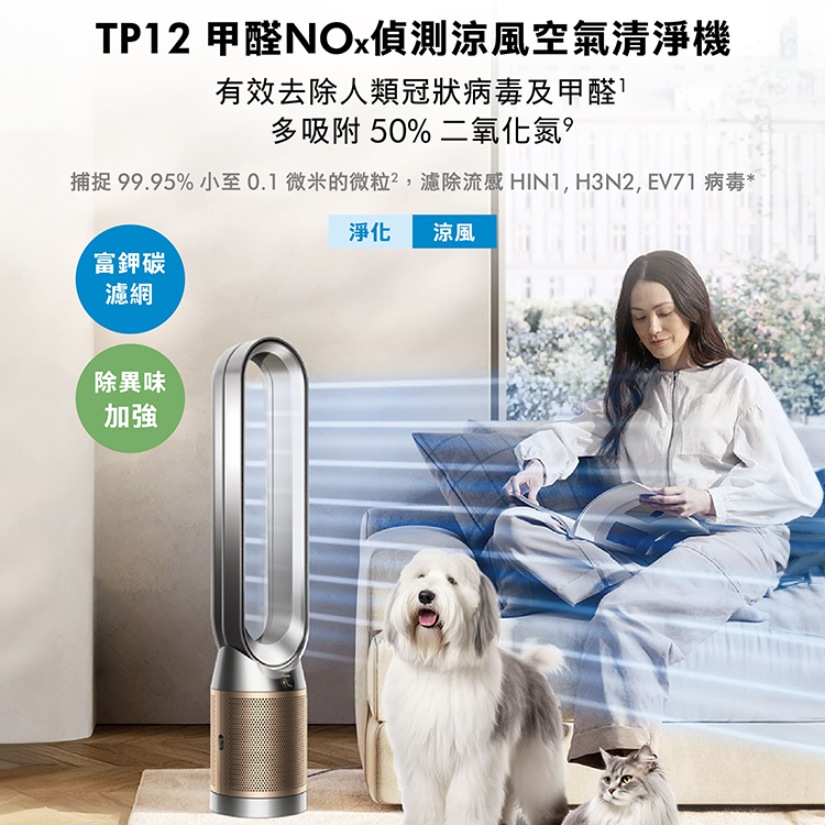 【DYSON】Purifier Cool (TP12 )De-NOx 甲醛NOx偵測涼風空氣清淨機,GF2511,【DYSON】PurifierCool(TP12)De-NOx甲醛NOx偵測涼風空氣清淨機,全館商品,新品上市,質感家電