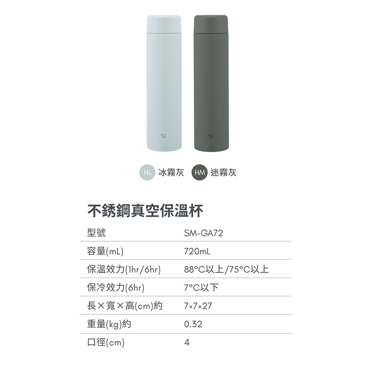 ★敬請期待。即將開搶★【ZOJIRUSHI 象印】一體式中栓旋蓋型不銹鋼保溫保冷杯720ml(SM-GA72),GF2608,★敬請期待。即將開搶★【ZOJIRUSHI象印】一體式中栓旋蓋型不銹鋼保溫保冷杯720ml(SM-GA72),生活用品,品牌分類,新品上市