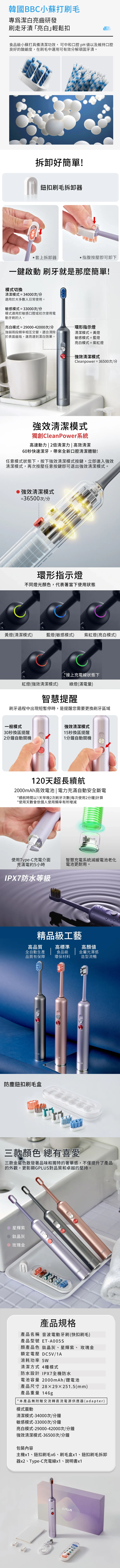 ★敬請期待。即將開搶★【G-PLUS】GP霸扣 快扣刷毛音波電動牙刷 (ET-A005S )（內附刷毛一盒）,GF2620,★敬請期待。即將開搶★【G-PLUS】GP霸扣快扣刷毛音波電動牙刷(ET-A005S)（內附刷毛一盒）,品牌分類,新品上市,質感家電