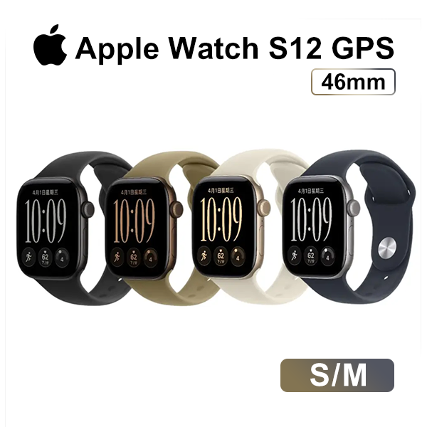 【Apple】Apple Watch S12 GPS 46mm S/M