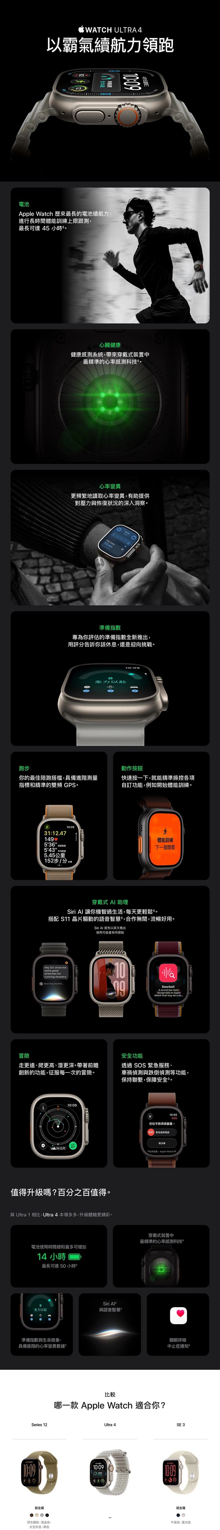 【Apple】Apple Watch Ultra 4 GPS + LTE 49mm,GF2643,【Apple】AppleWatchUltra4GPS+LTE49mm,全館商品,品牌分類,新品上市