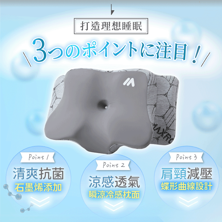★敬請期待。即將開搶★【MAXRO】眠柔枕2.0－石墨烯涼感機能枕(MX-BP07),GF2667,★敬請期待。即將開搶★【MAXRO】眠柔枕2.0－石墨烯涼感機能枕(MX-BP07),全館商品,生活用品,新品上市
