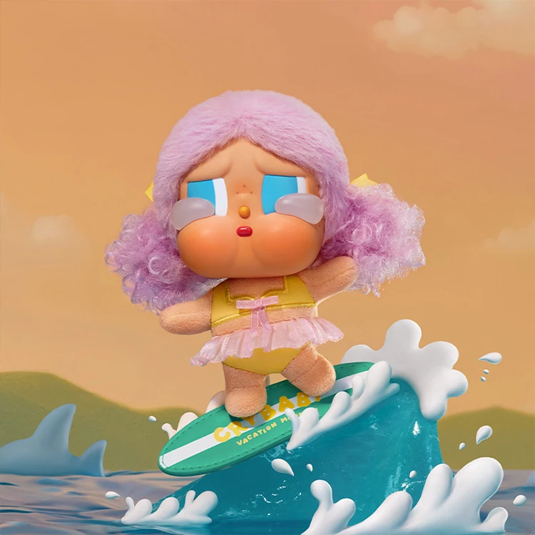 【POPMART】CRYBABY Vacation Mode On系列 - 搪膠毛絨掛件盲盒 (M6),PP1090,【POPMART】CRYBABYVacationModeOn系列-搪膠毛絨掛件盲盒(M6),授權卡通,新品上市,促銷優惠