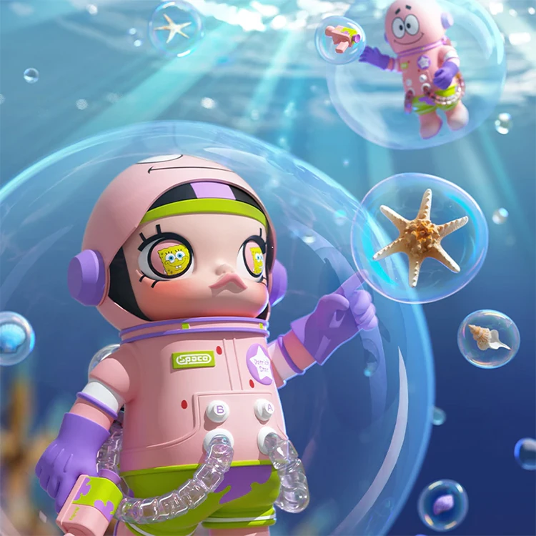 【POPMART】MEGA SPACE MOLLY 派大星1000%,PP9006,【POPMART】MEGASPACEMOLLY派大星1000%,全館商品,授權卡通,泡泡瑪特