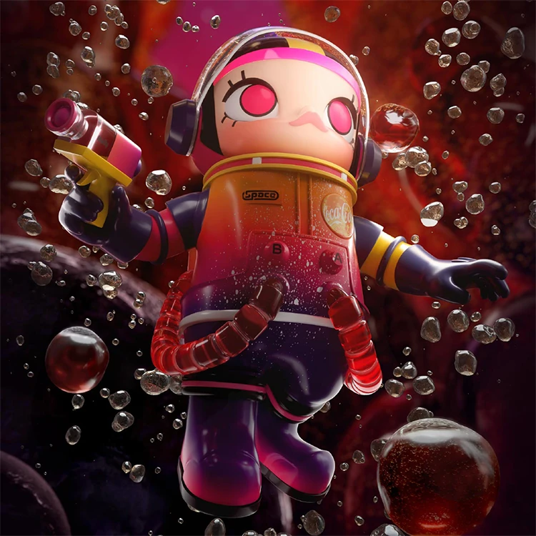 【POPMART】MEGA SPACE MOLLY 1000% 星河漫步可口可樂,PP9017,【POPMART】MEGASPACEMOLLY1000%星河漫步可口可樂,全館商品,授權卡通,泡泡瑪特