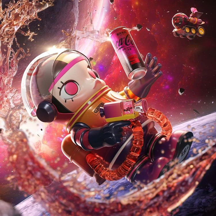 【POPMART】MEGA SPACE MOLLY 1000% 星河漫步可口可樂,PP9017,【POPMART】MEGASPACEMOLLY1000%星河漫步可口可樂,全館商品,授權卡通,泡泡瑪特