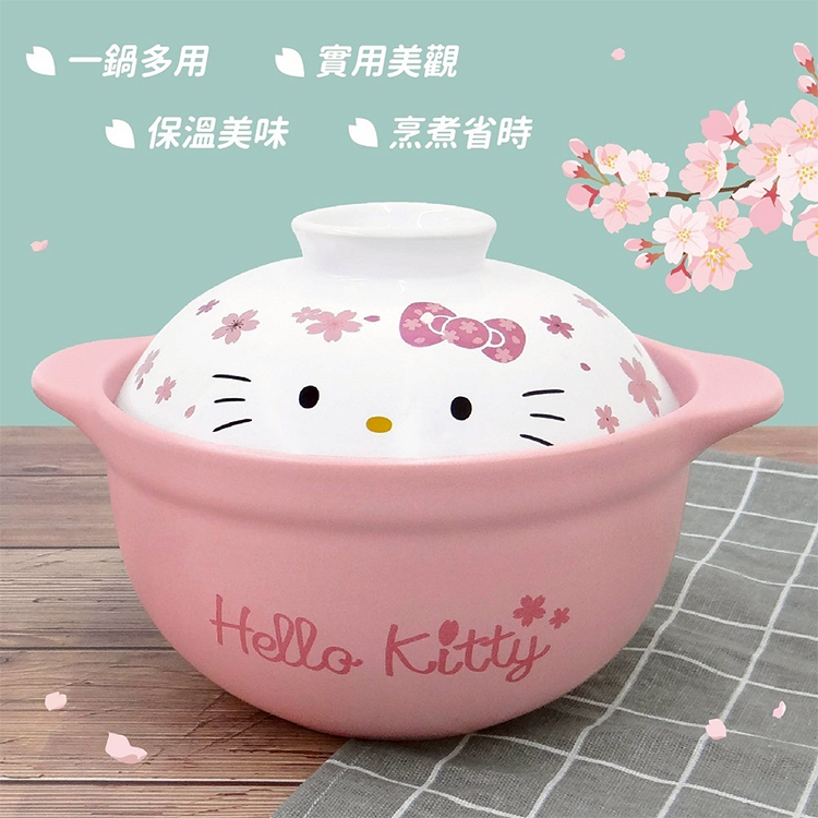 【三麗鷗】HELLO KITTY 櫻花耐熱鍋,WR6218,【三麗鷗】HELLOKITTY櫻花耐熱鍋,生活用品,授權卡通,新品上市