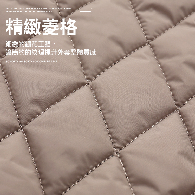 簡約經典菱格繡花鋪棉外套,02160003,簡約經典菱格繡花鋪棉外套,全館商品,30幣↓專區,促銷優惠